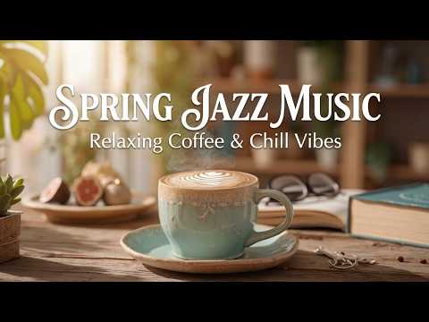 Spring Coffee Shop Ambience | Cozy Morning Spring Jazz - Relaxing Smooth Spring Jazz Music