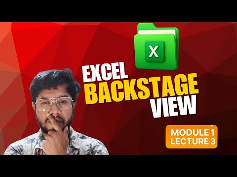 Excel Backstage View Explained | Save, Open, Print, Share | Zero to Hero Series (Lecture 3)