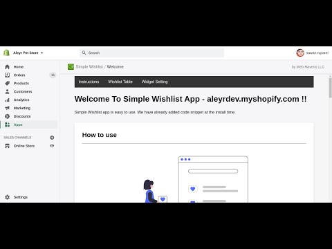 Shopify Wishlist