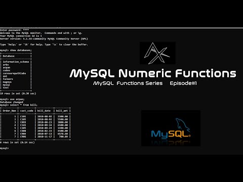 MySQL Numeric Functions |MySQL Functions #1|ARBX Codex 2019