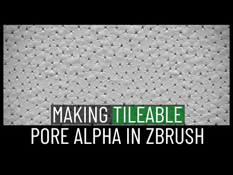 Making a Tileable Pore Alpha in ZBrush