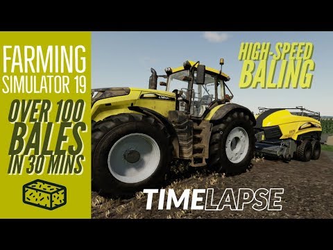I created over 100 bales in 30 mins | Farming Simulator 19