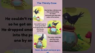 The Thirsty Crow |#stories #story#valuesforkids #inspiration#toddlertimefun #moralstories#shortstory