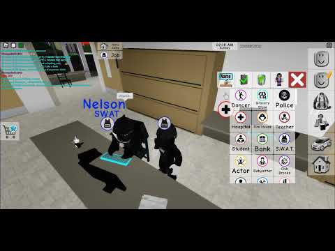 roleplaying as Police/S.W.A.T. in brookhaven roblox
