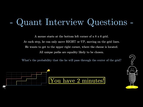 Grid Walking Problem | Quant Interview Question