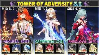 [NEW ToA] Cartethyia, Augusta, Phrolova | Tower of Adversity 3.0 36 Crest | Wuthering Waves