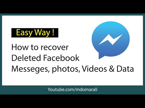 How Find and Recover Deleted Facebook Messages, Photos & Videos 2020