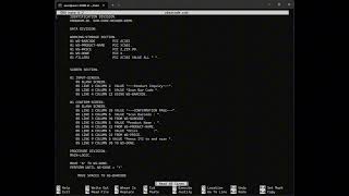How to write COBOL program to input data from Barcode Scanner
