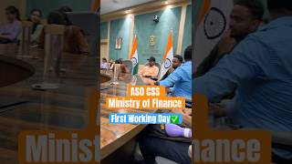 ASO CSS Joining✅ | ASO CSS First Working Day #ssc #ssccgl #shorts #viralshorts #motivation #aso