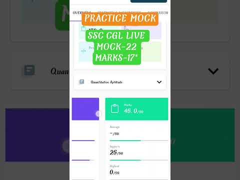 PRACTICE NOCK SSC CGL LIVE TEST-22 #ssc #shorts #study #education #entertainment #ssccgl