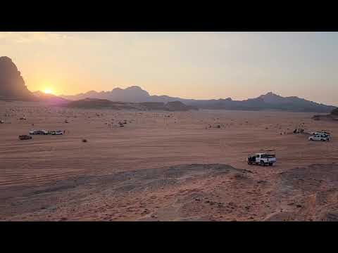 Sunset, Jordan desert, Wadi Rum, Landscape, nature