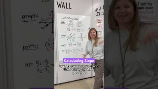 Calculating slope! #iteachalgebra #math #algebra #mathematics #iteachmath #teacher #mathteacher