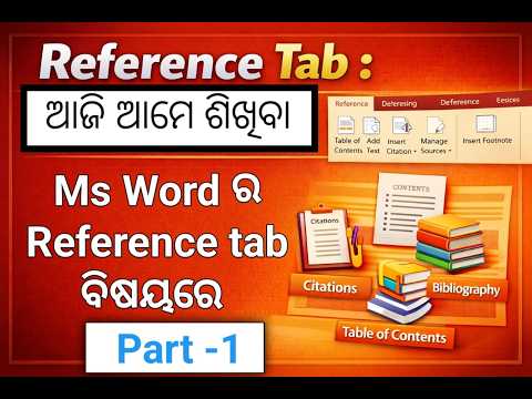 MS WORD, Reference tab , / ALL ABOIUT REFERENCE TAB