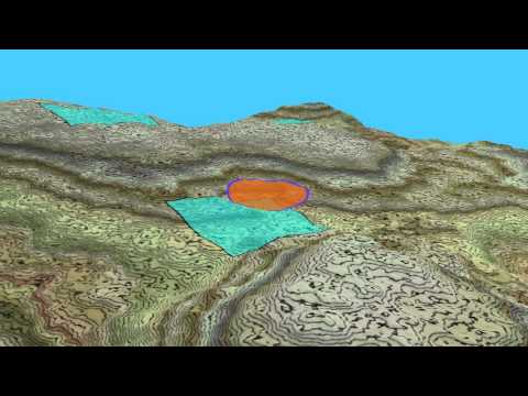 Contour line and vector shape megatexture test
