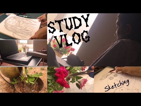 Study vlog | day 30 | a day in the life of UPSC aspirant | sketching ✏️ | pruning ✂️ | polity📖📚