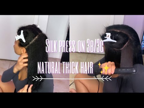 WATCH ME SILK PRESS MY NATURAL HAIR | Tutorial  💁🏽‍♀️✨