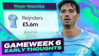 TRANSFERS MADE 🔒 FPL EARLY THOUGHTS | GAMEWEEK 6 | Fantasy Premier League Tips 2025/26