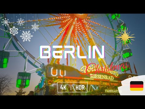 🌟 【4K ✧ Berlin】  🇩🇪 Fairytale Christmas Market Walk • ⌜Festive Attire⌟ of Europe  • 🎄