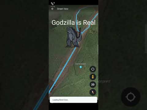Godzilla is Real 😱😱...ll #FoundOnGoogleEarth...