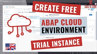 How to Create a Free ABAP Cloud Environment Trial Instance - Step by Step [english]