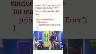 Syntax error 😂#coding  #viralmemes #viralreels #trendingmemes #trendingmemes #syntaxerror #cpp #java