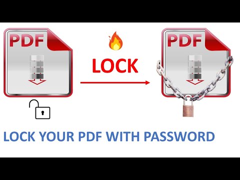 PROTECT YOUR PDF WITH A PASSWORD | LOCK YOUR PDF FILE IN (HINDI) #windows