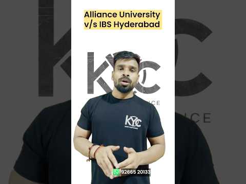 Alliance University vs. IBS Hyderabad for MBA - Part 2: Placements, ROI & Student Life