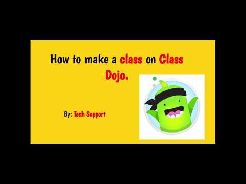 How to make a class in Class Dojo