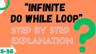 Infinite Do While Loop example | Infinite Do While Loop program | Example of Infinite Do While Loop