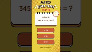 Math Brain Teaser!🧠Can you crack this math problem in 20 seconds? #PatrascheQuiz #quiz #math
