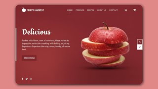 HTML & CSS Project: How to Design a Modern Food Website Header | Tutorial