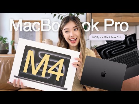 M4 MacBook Pro UNBOXING + SETUP!! *Space Black, 16 Inch, M4 Max Chip*