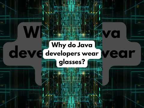 Why Do Java Developers Wear Glasses? 👓😂 #nerdhumor #techhumor