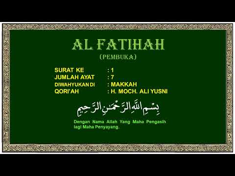 TILAWAH AL QURAN BERSAMA HJ. MARIA ULFA DAN H. MOH. ALI YUSNI MEMBACAKAN QS. AL FAATIHAH AYAT 1 SD 7