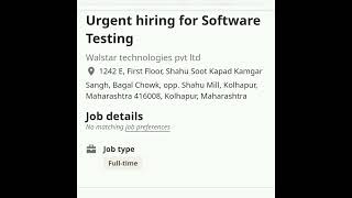 Software Tester#fresher #experienced #getemployed #youtubeshorts #softwaretestingjobs #qajobs
