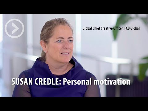 SUSAN CREDLE: Personal motivation