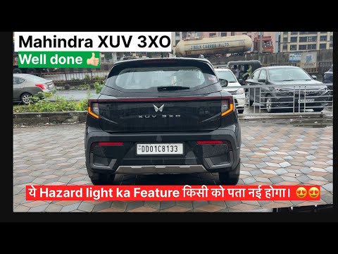 Mahindra XUV 3XO Hazard Lights ka तगड़ा Fearture किस को पता नई होगा 😱😱 #3xo #mahindra3xo #xuv3xo