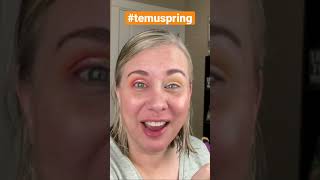 Spring makeup look #shorts  #temu2023 #temuspring