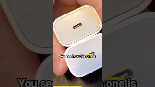 Original vs Fake - Apple 20W USB-C #apple #adapter #shorts