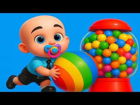 Johny Johny Yes Papa 🎶 Colors with Balls | Nursery Rhyme for Kids