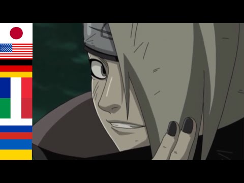 Deidara saying "katsu" in 7 different languages | Naruto Shippuden Multilanguage