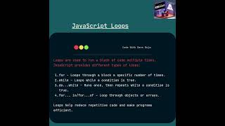 Master JavaScript Loops in 5 Seconds!  #frontendcourse #codeadventure #codeprep