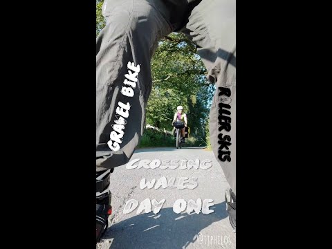 Crossing Wales by Roller Skis and Gravel Bike: Day 1