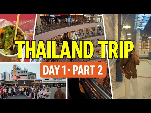 CRAZY Thai Street Food 🐙 + Mall Vibes & Full Group Fun! | Thailand Day 01 - Part 2 🇹🇭