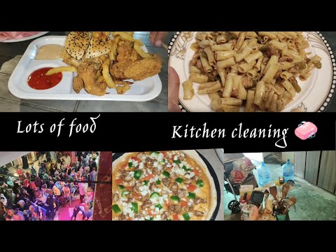 Kitchen cleaning|| Lots of food in one day 😎|| daily routine|| mini vlog