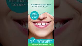 Did your child's milk tooth fall out too early |  #smiledesign #smiledental #khushiwalismile