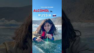 Alcohol in Russian Style 🥃🥳 #russia #siberia ##travel #trending #viralvideo #youtubeshorts