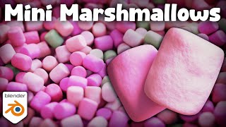 Procedural Mini Marshmallow Material (Blender Tutorial)