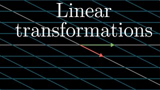 Linear transformations and matrices | Chapter 3, Essence of linear algebra