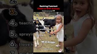Ranking The Top 7 Funniest Children With Animals